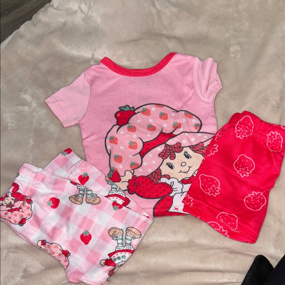 Kids Pajama Set - Pink and Red